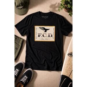 Fletcher Chouinard Designs FCD Graphic Tee Black Organic Cotton Size Small